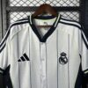 Maglia bianca retrò Real Madrid US Pack 2025 collo