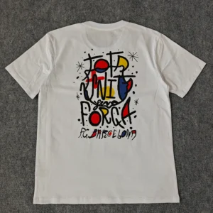 Maglia casual FC Barcellona bianca 2025-2026 con numero