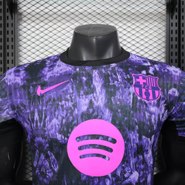 Maglia viola FC Barcelona 2025-2026 collo