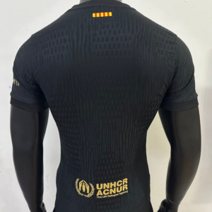 Maglia nera FC Barcelona 2025-2026 con numero