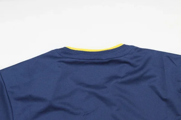 Maglia Retro Atletico Madrid 2002-2003 Blu collo anteriore