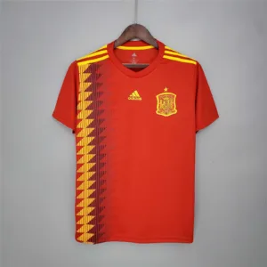 Maglia retro Spagna rossa 2018 Iniesta