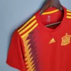 Maglia retro Spagna rossa 2018 Iniesta spalla