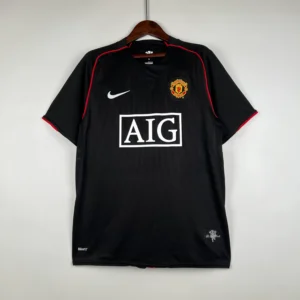 Maglia retro Manchester United nera 2007-2008