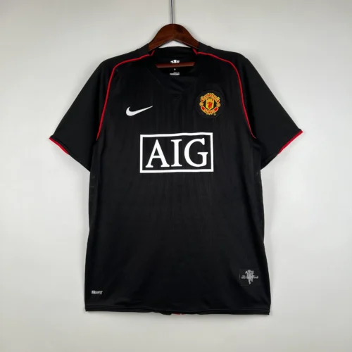 Maglia retro Manchester United nera 2007-2008