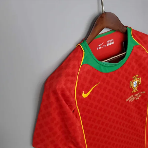 Maglia retro Portogallo Ronaldo Euro 2004 spalla