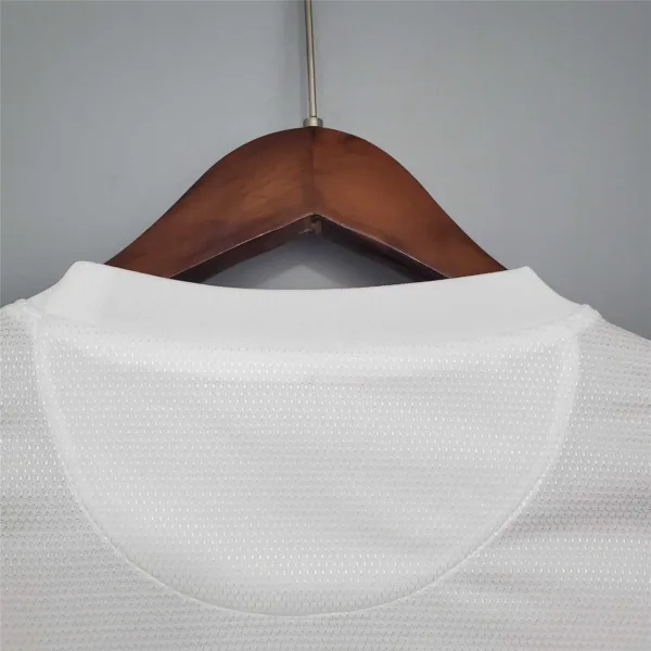 Maglia retro Portogallo bianca 2012 scollo anteriore