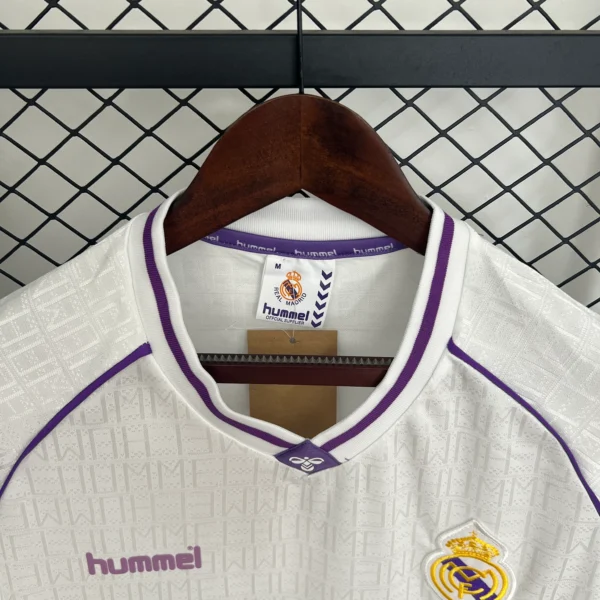 Maglia retrò Real Madrid Bianca 1990-1992 collo