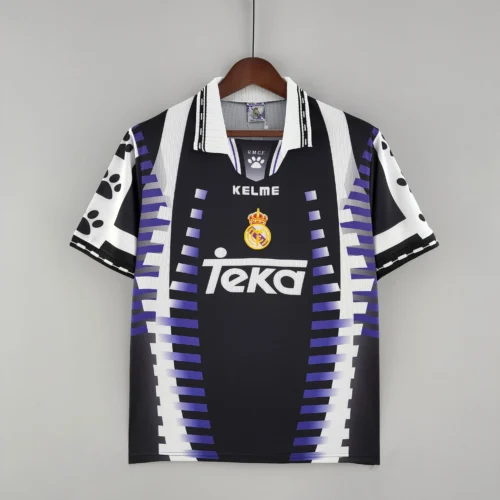 Maglia retro Real Madrid Nera 1997-1998