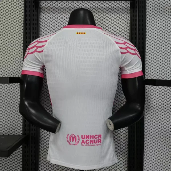 Maglia rosa FC Barcellona 2025-2026 con numero
