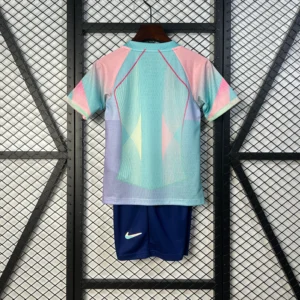 Completo bambino FC Barcelona Celeste 2025-2026 con numero