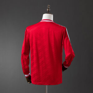 Maglia Retro Manchester United 1986-1988 Manica Lunga con numero