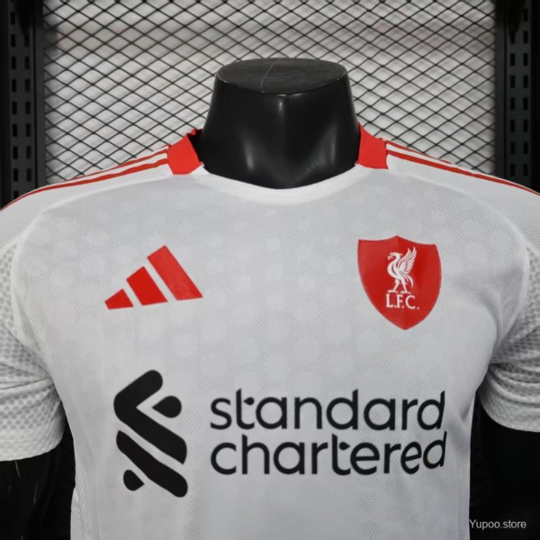 Maglia bianca Liverpool 2025-2026 collo