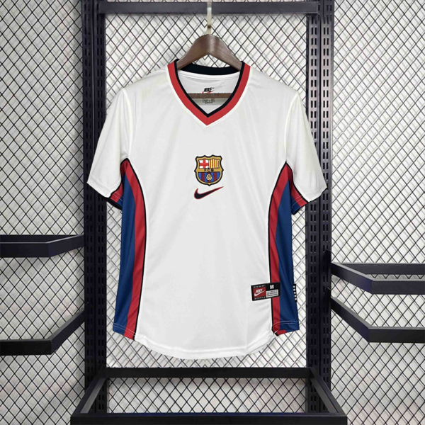 Maglia Bianca retrò FC Barcelona 1998-1999
