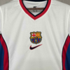 Camiseta Blanca retro FC Barcelona 1998-1999 cuello