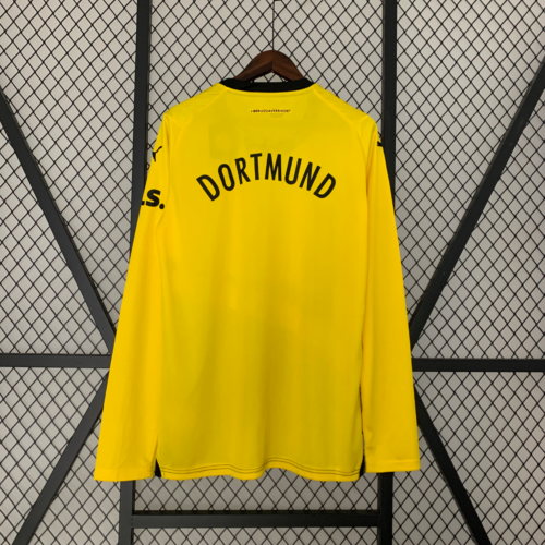 Maglia Burissia Dortmund 2023-2024 a Maniche Lunghe Prima Divisa dorso