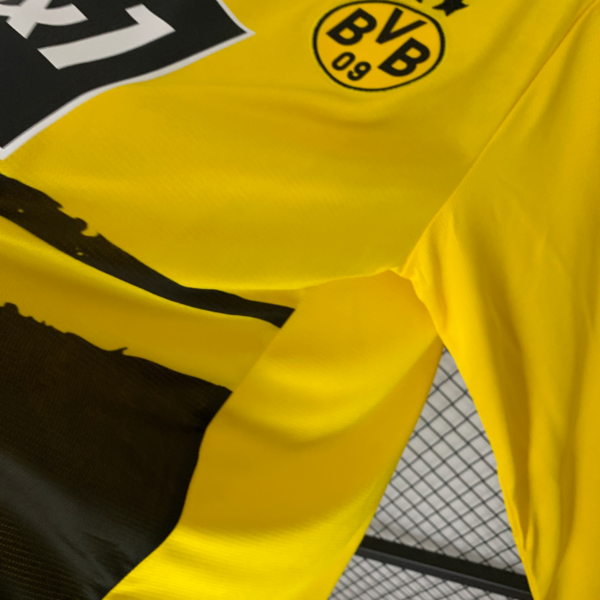 Maglia Burissia Dortmund 2023-2024 a Maniche Lunghe Prima Divisa laterale