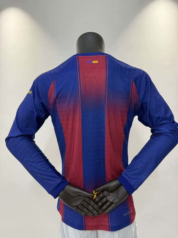 Maglia FC Barcelona manica lunga 2025-2026 con numero