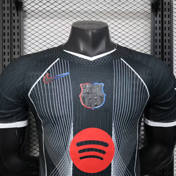Maglia FC Barcelona nera 2025-2026 collo