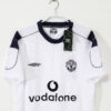 Maglia Manchester United bianca 2000-2001 collo