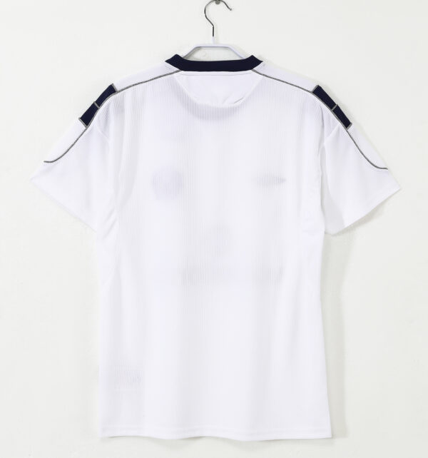 Maglia Manchester United bianca 2000-2001 con numero