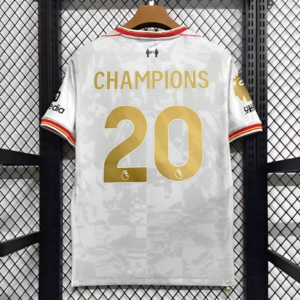 Maglia bianca Liverpool 20 Champions 2024-2025