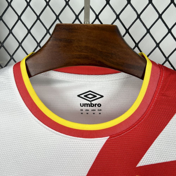 Maglia Bianca Rayo Vallecano 2025-2026 collo