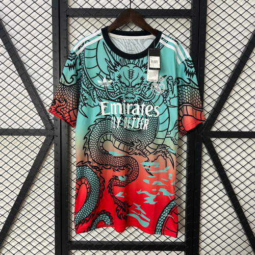 maglia dragon Real Madrid celeste/rosso 2024-2025