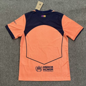 Maglia arancione FC Barcelona 2025-2026 con naturale