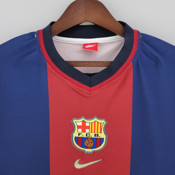 Maglia retro FC Barcelona Xavi 1998-1999 collo