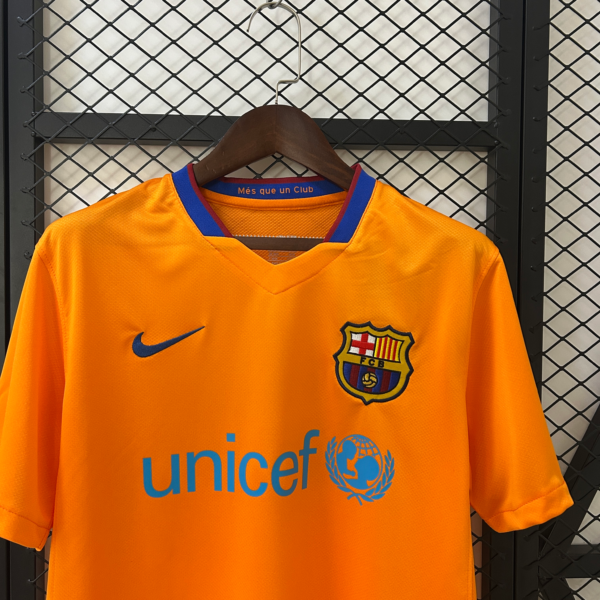 Maglia retro FC Barcelona arancione 2006-2007 collo