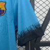 Maglia retrò celeste FC Barcelona 2015-2016 manica