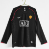 Maglia retro nera Manchester United manica lunga 2007-2008