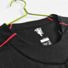 Maglia retro nera Manchester United manica lunga 2007-2008 collo