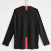 Maglia retro nera Manchester United manica lunga 2007-2008 con numero