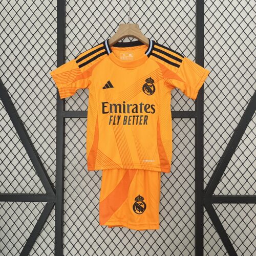 Conjunto bambino arancione Real Madrid 2024-2025