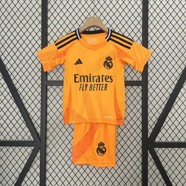 Conjunto bambino arancione Real Madrid 2024-2025