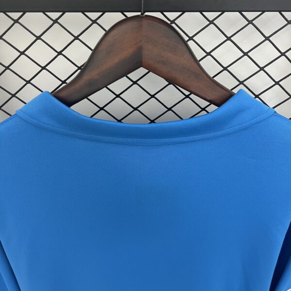 Maglia Napoli Celeste 1987-1988 Manica Lunga collo anteriore