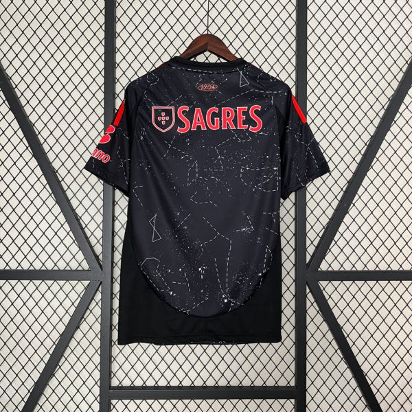 Maglia Benfica 2024-2025 Nera dorso
