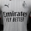 Maglia Bianca AC Milan 2024-2025 colleto