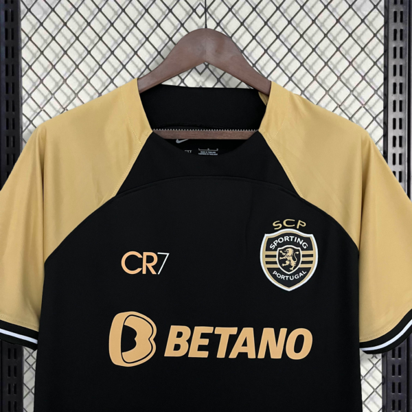 Maglia Sporting Lisbona Ronaldo 2023-2024 collo