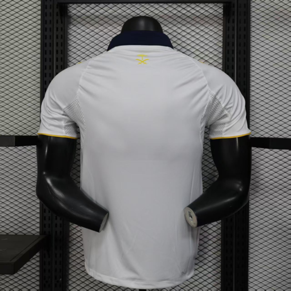 Camiseta blanca Al Nassr 2025-2026 dorsal