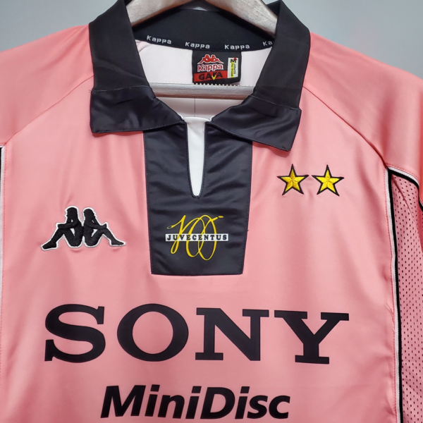 Maglia retro rosa Juventus 1997-1998 colletto