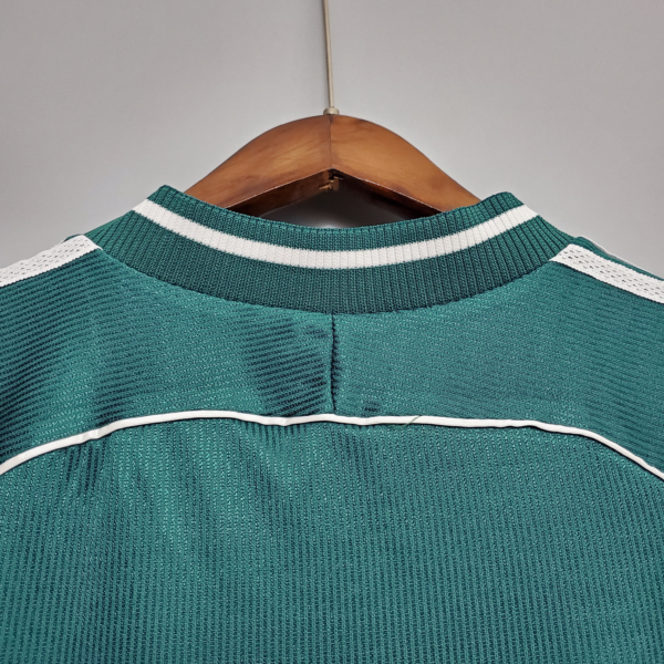 Maglia retro verde Germania 1998 collo anteriore
