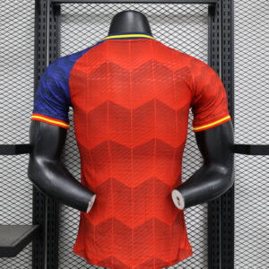 Maglia rossa Spagna 2025-2026 con numero