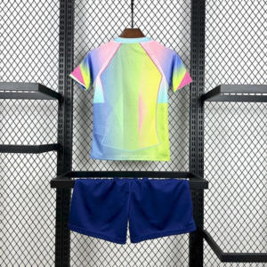 Completo bambino verde FC Barcelona 2025-2026 con numero