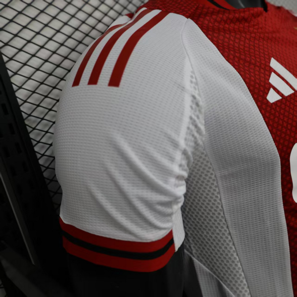Maglia Ajax rosso/bianco 2025-2026 manica