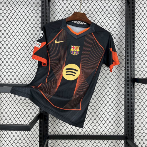 Maglia FC Barcelona nera/arancione 2025-2026
