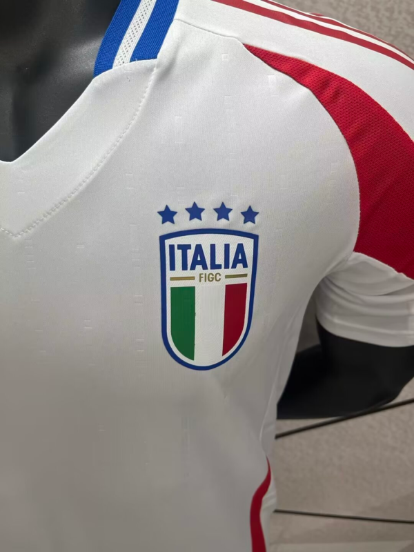 Maglia Italia bianca 2024-2025 stemma