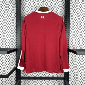 Maglia Liverpool maniche lunghe 2025-2026 con numero